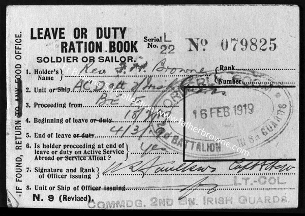 RATION BOOK